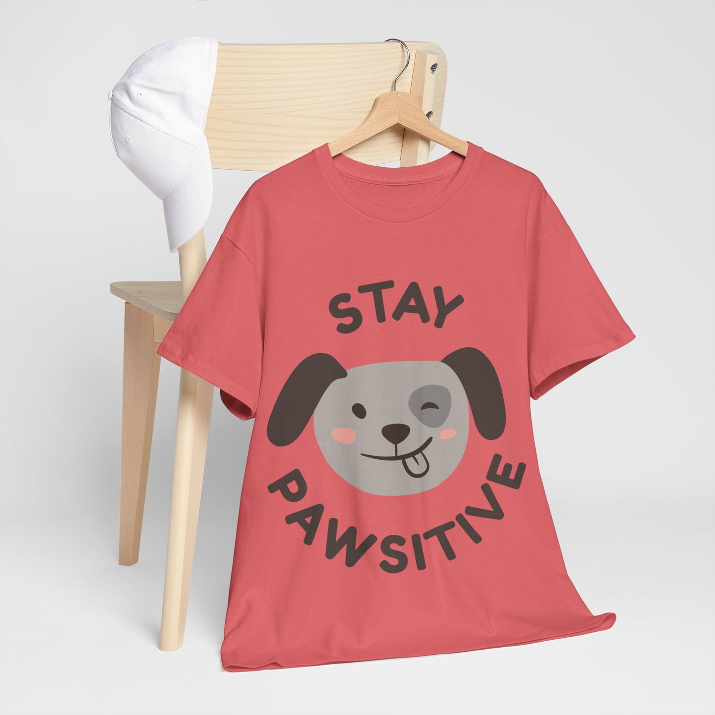 Unisex Heavy Cotton Tee | Stay Pawsitive