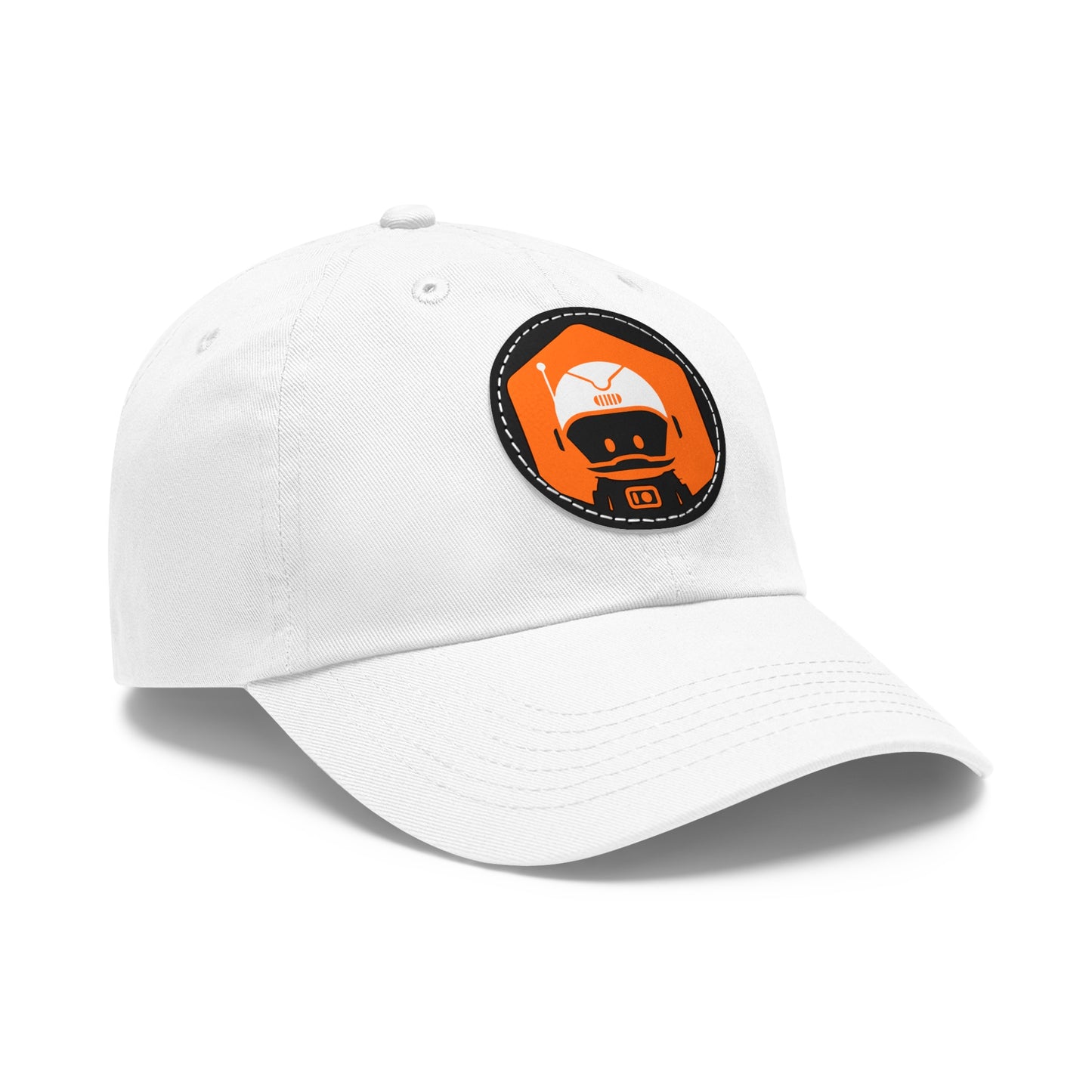 Dad Hat with Leather Patch (Round) - Astronaut