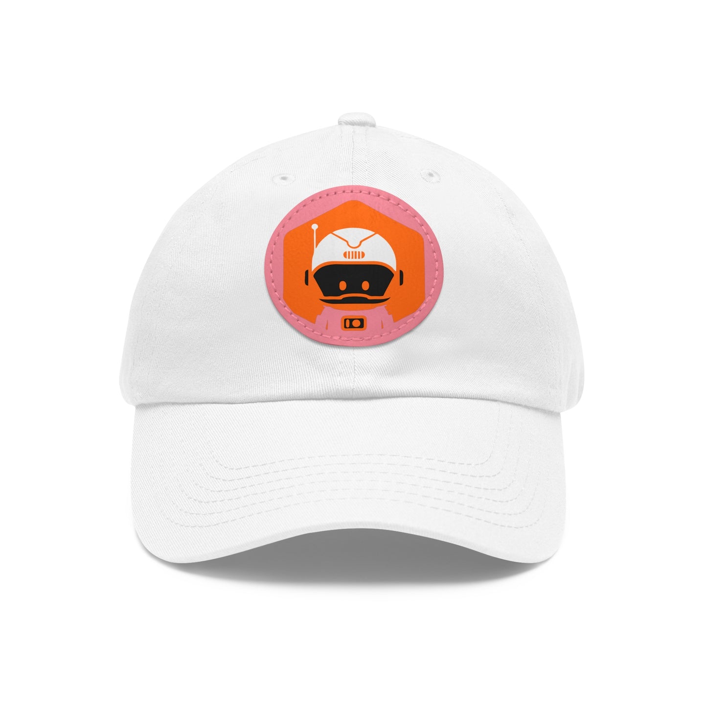 Dad Hat with Leather Patch (Round) - Astronaut