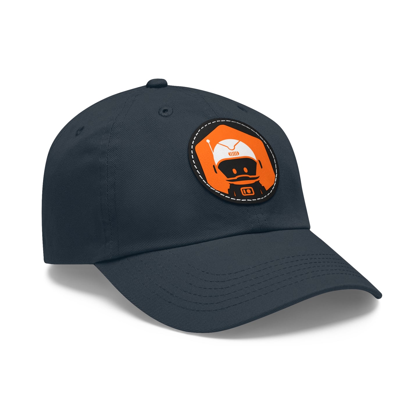 Dad Hat with Leather Patch (Round) - Astronaut