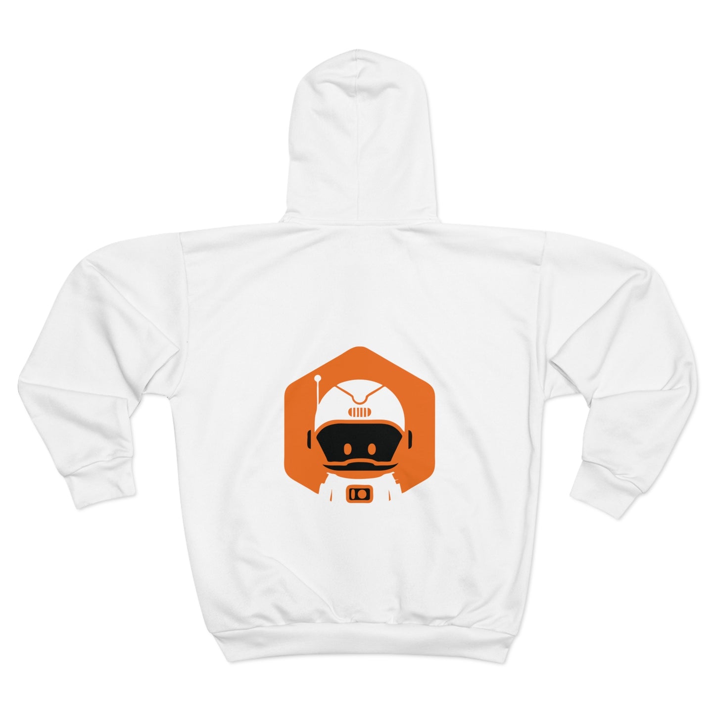 Unisex Zip Hoodie (AOP) - Astronaut | White