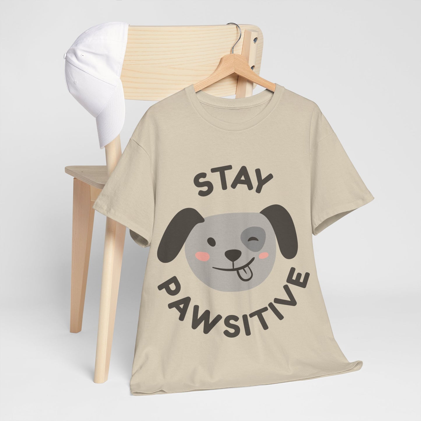 Unisex Heavy Cotton Tee | Stay Pawsitive