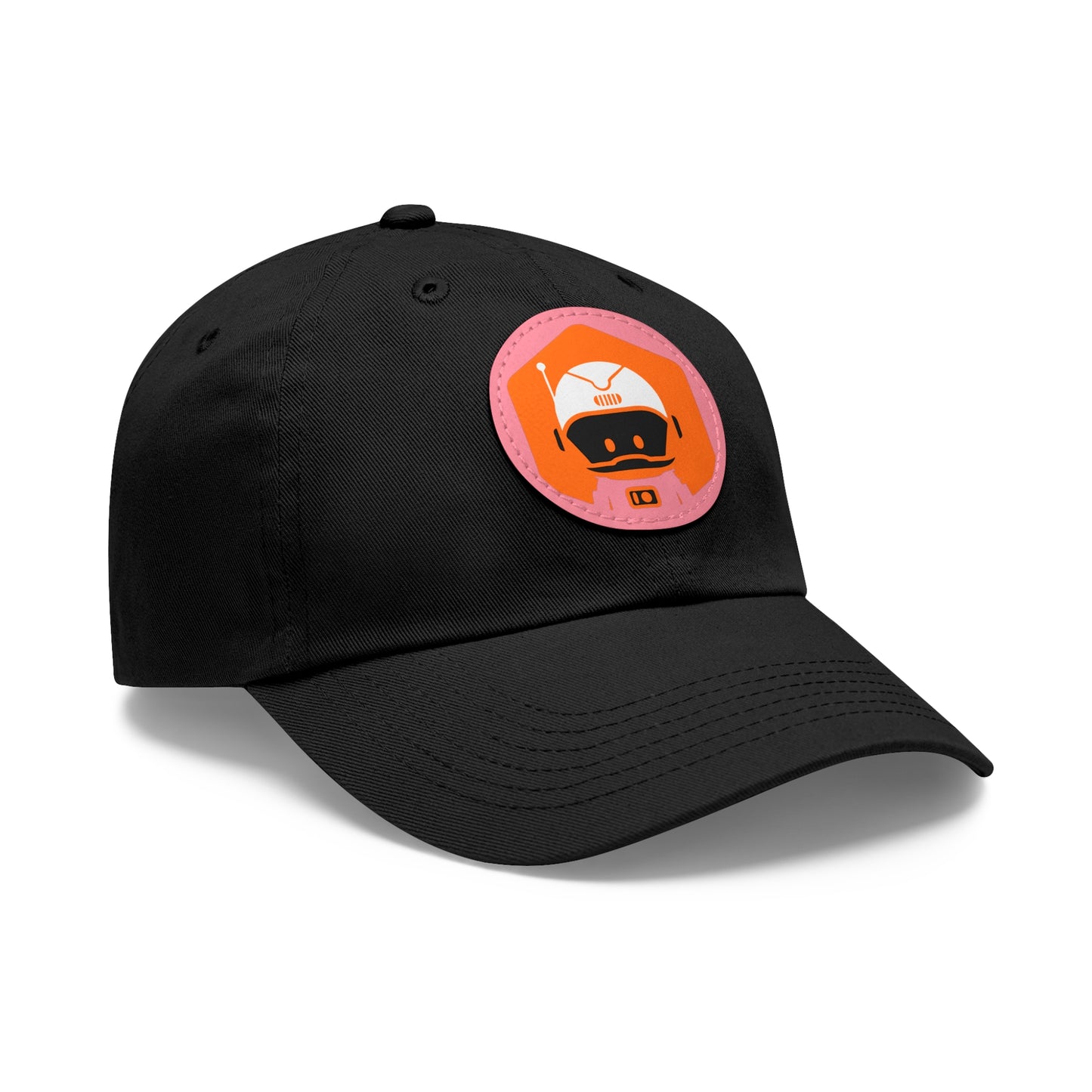 Dad Hat with Leather Patch (Round) - Astronaut