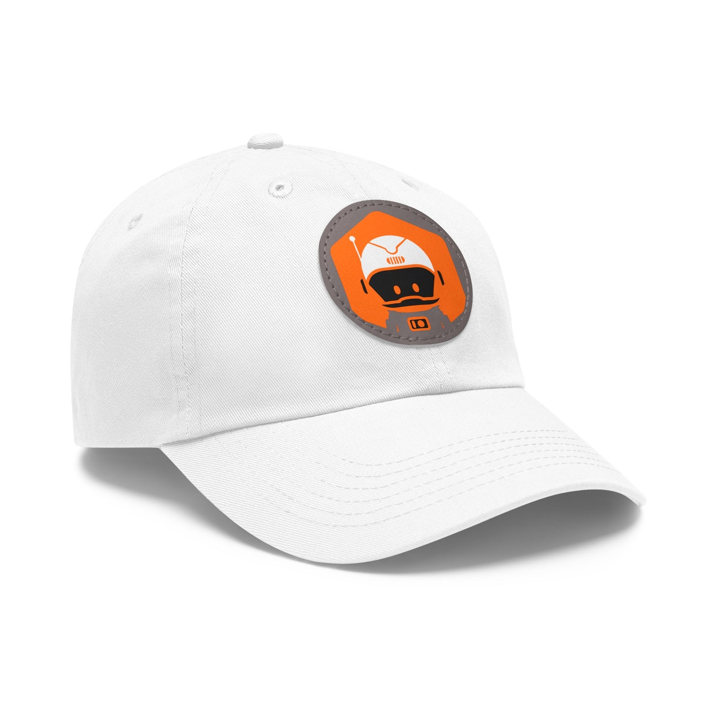 Dad Hat with Leather Patch (Round) - Astronaut