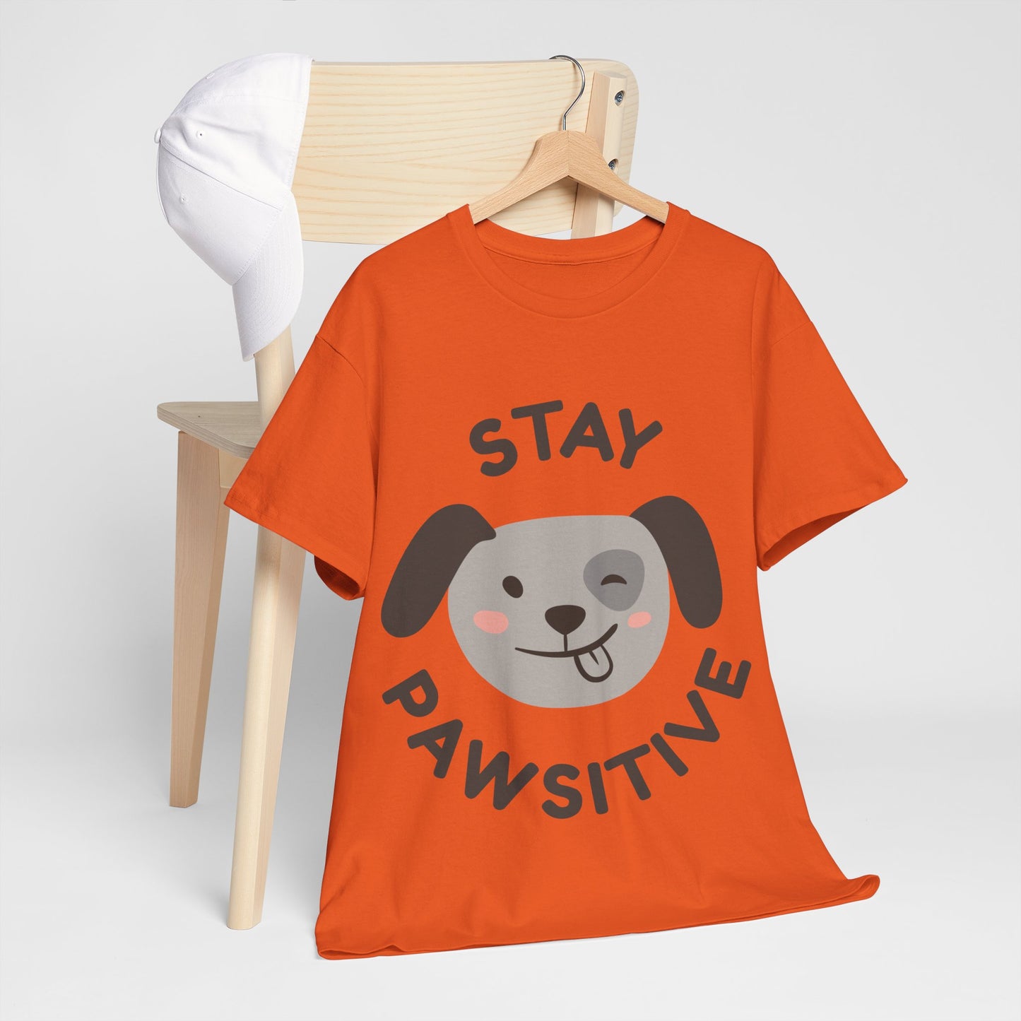 Unisex Heavy Cotton Tee | Stay Pawsitive