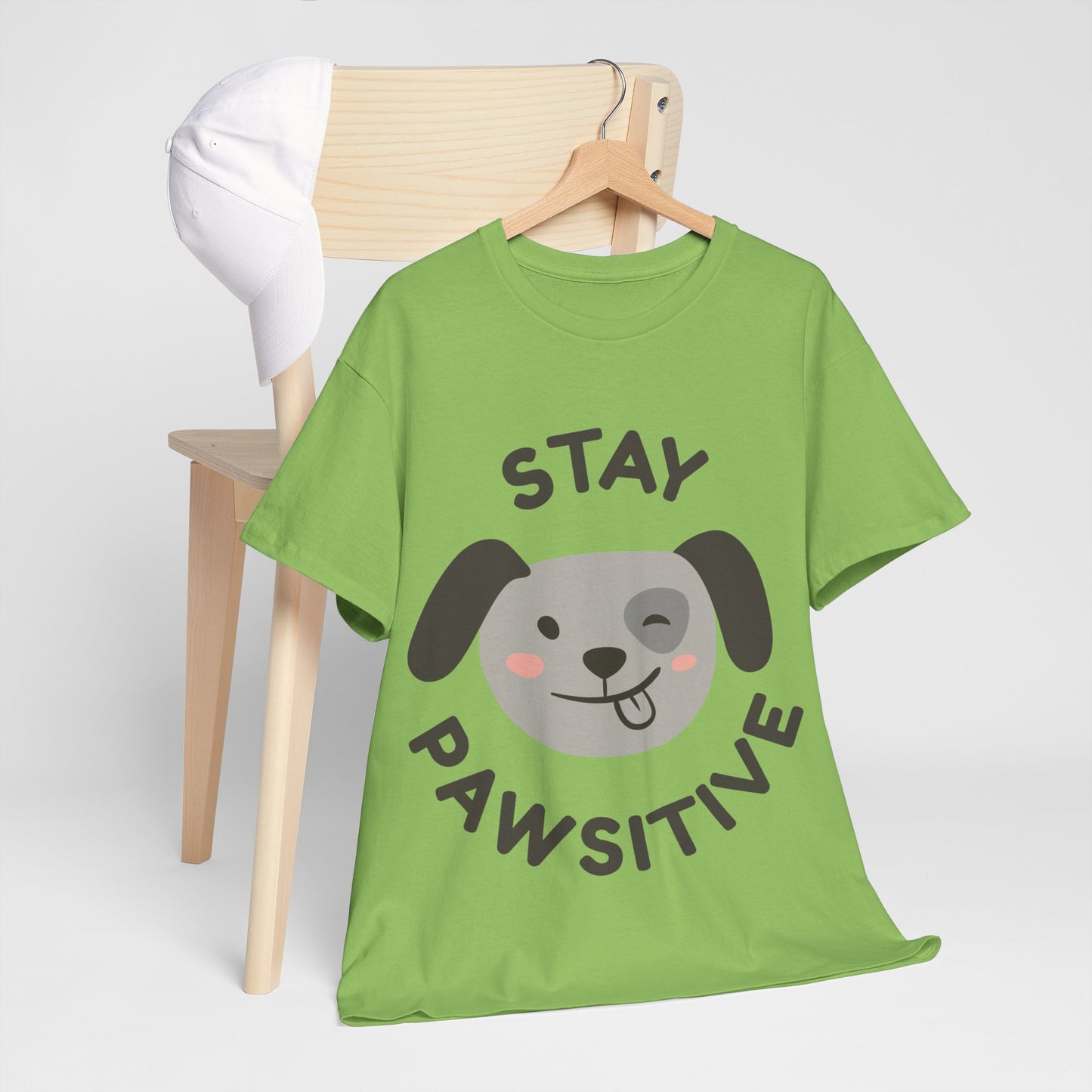 Unisex Heavy Cotton Tee | Stay Pawsitive
