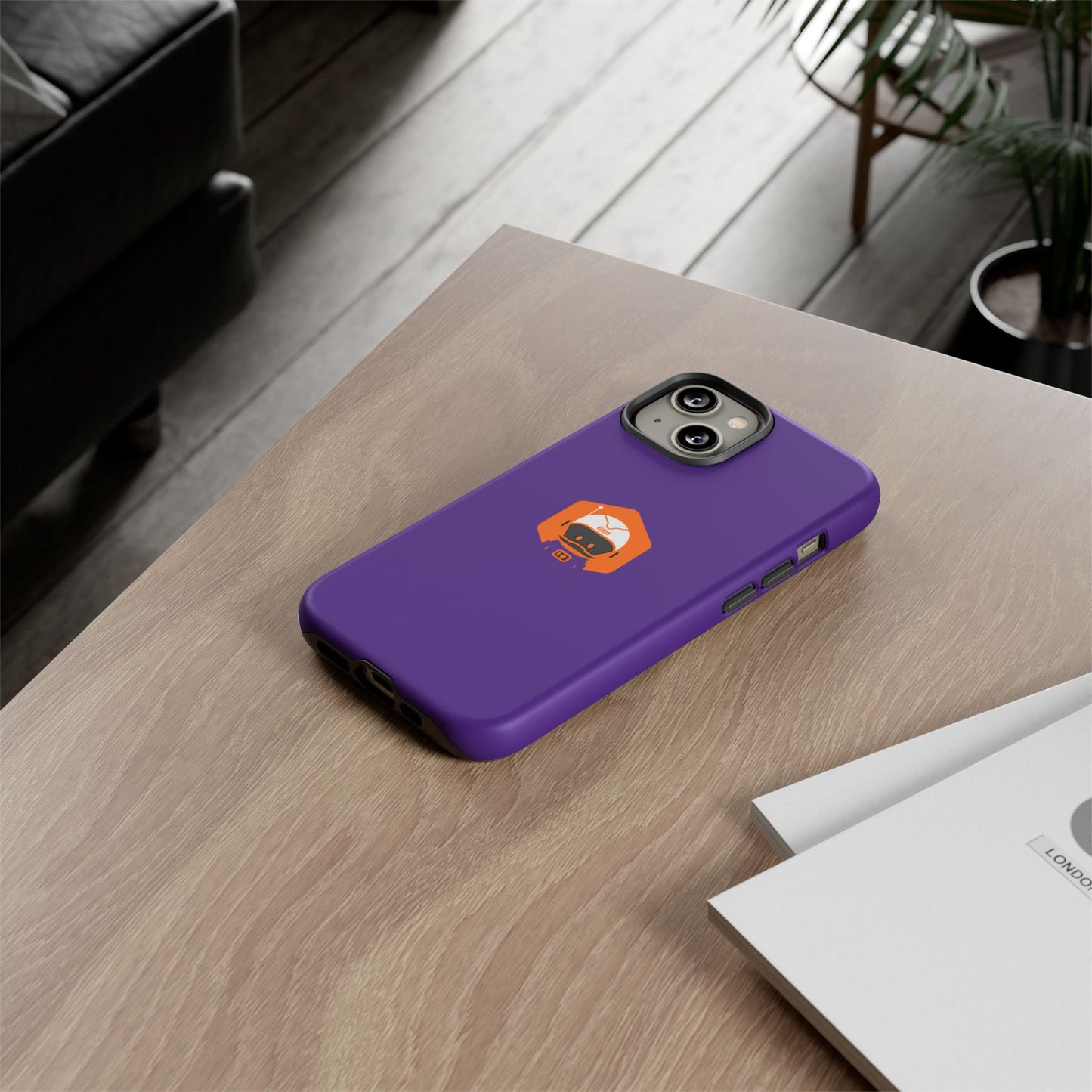 Tough Cases: Dual-Layer Durability in Bold Purple!