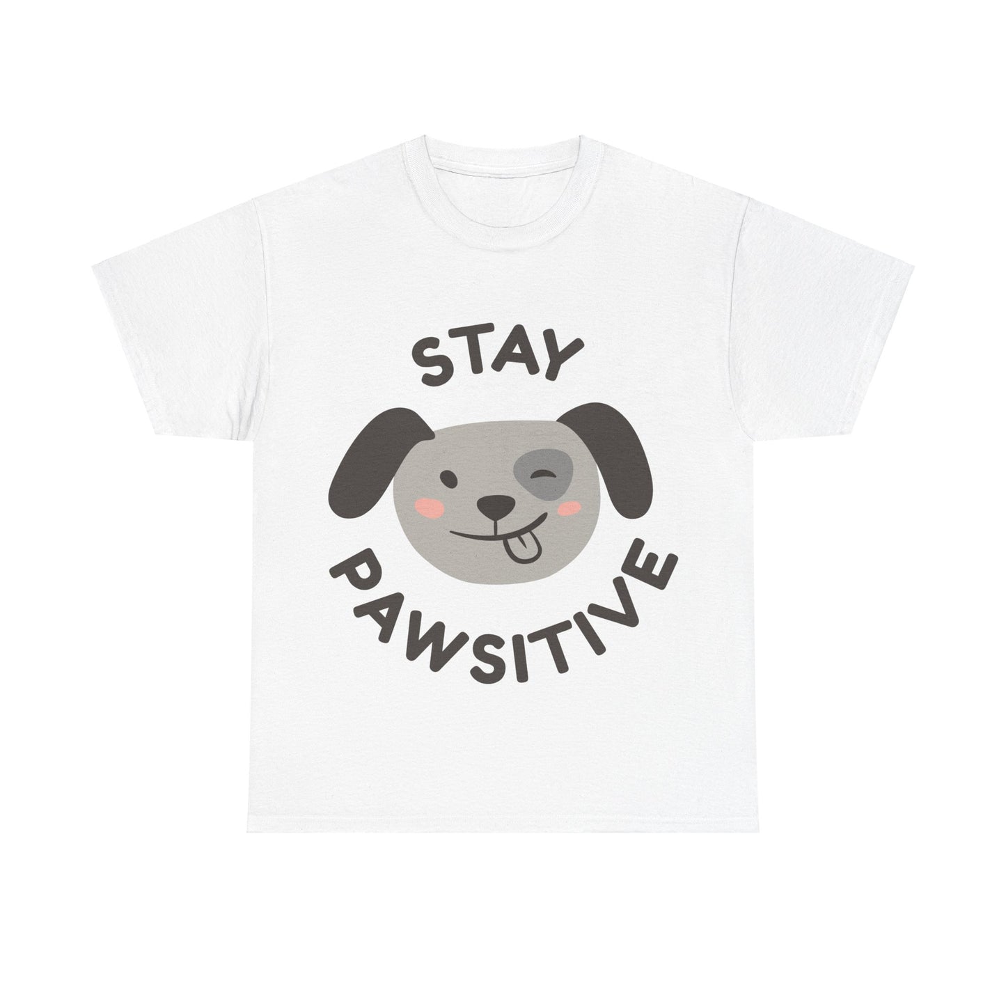 Unisex Heavy Cotton Tee | Stay Pawsitive