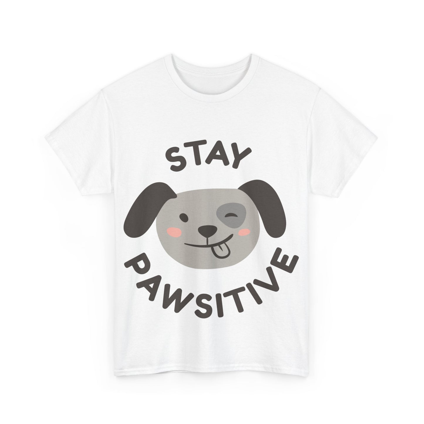 Unisex Heavy Cotton Tee | Stay Pawsitive