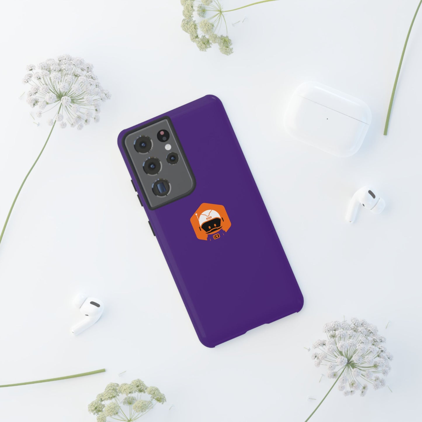 Tough Cases: Dual-Layer Durability in Bold Purple!