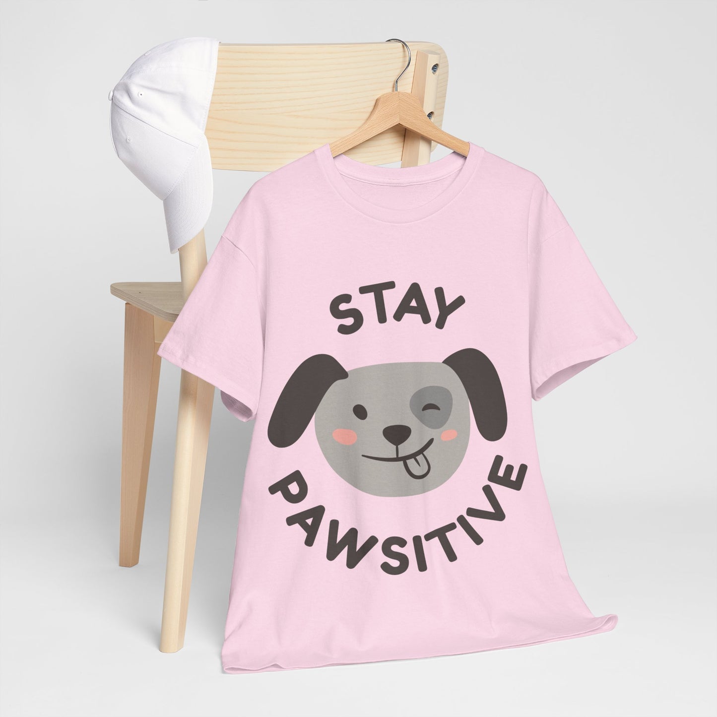 Unisex Heavy Cotton Tee | Stay Pawsitive