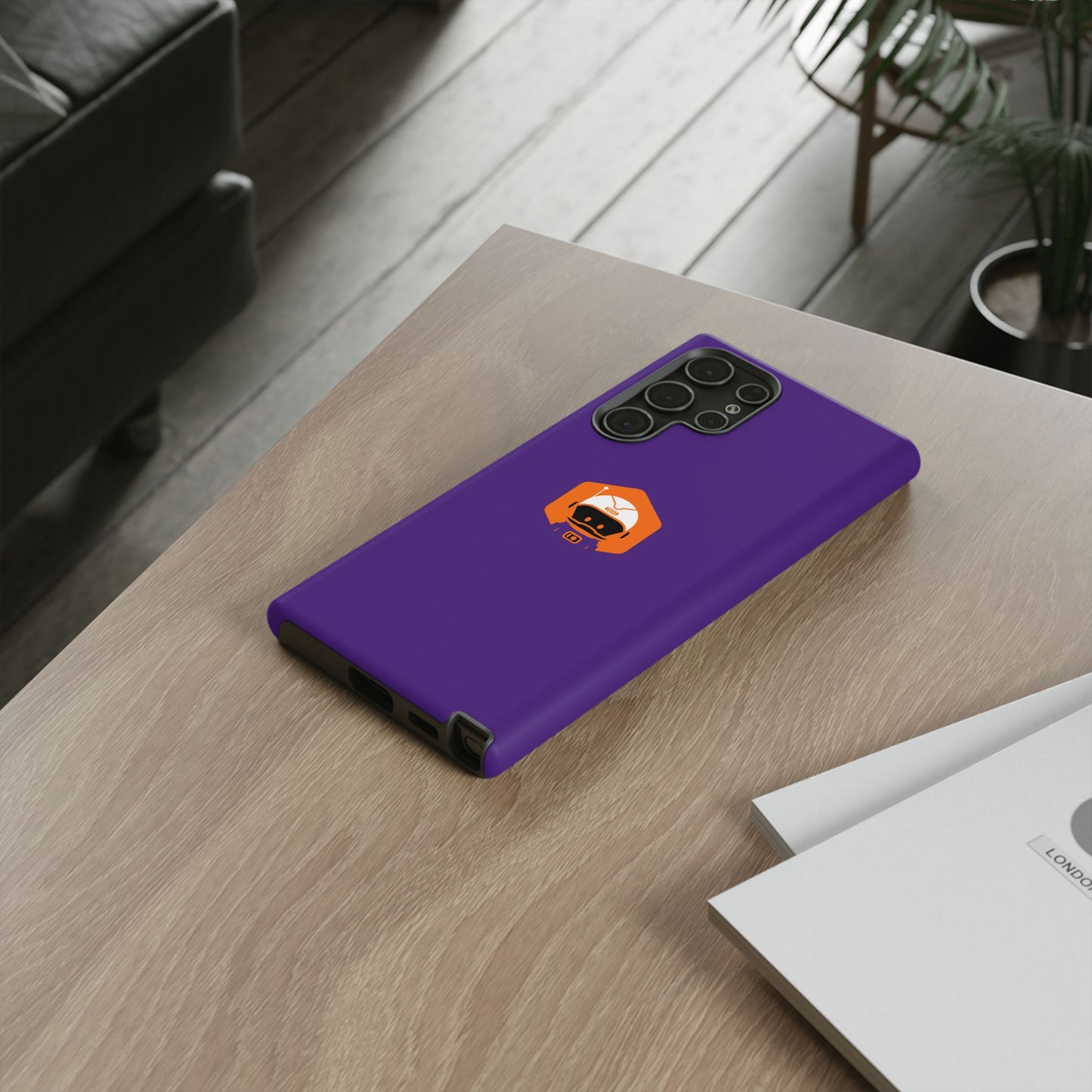 Tough Cases: Dual-Layer Durability in Bold Purple!