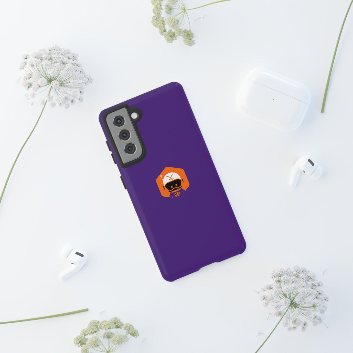 Tough Cases: Dual-Layer Durability in Bold Purple!