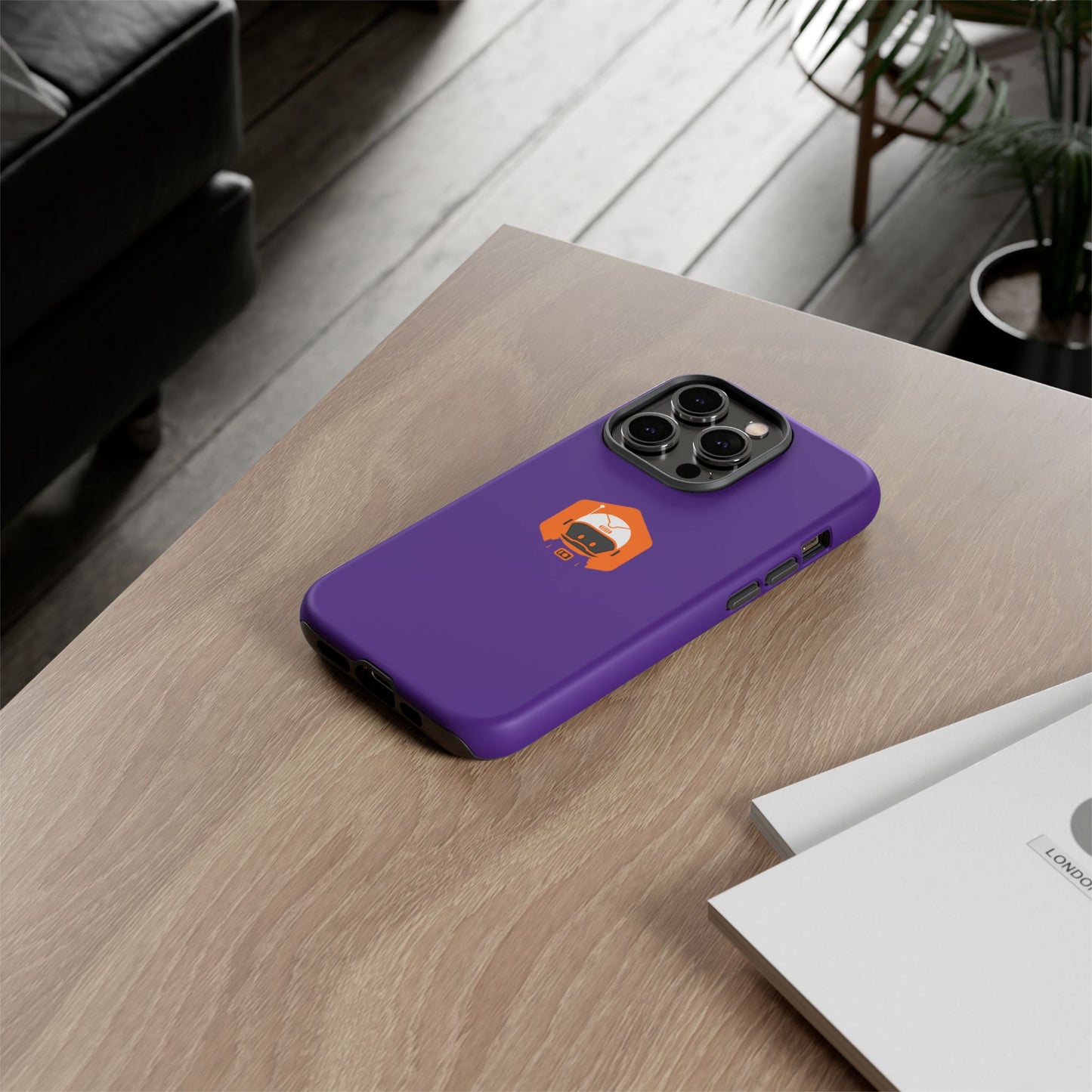 Tough Cases: Dual-Layer Durability in Bold Purple!