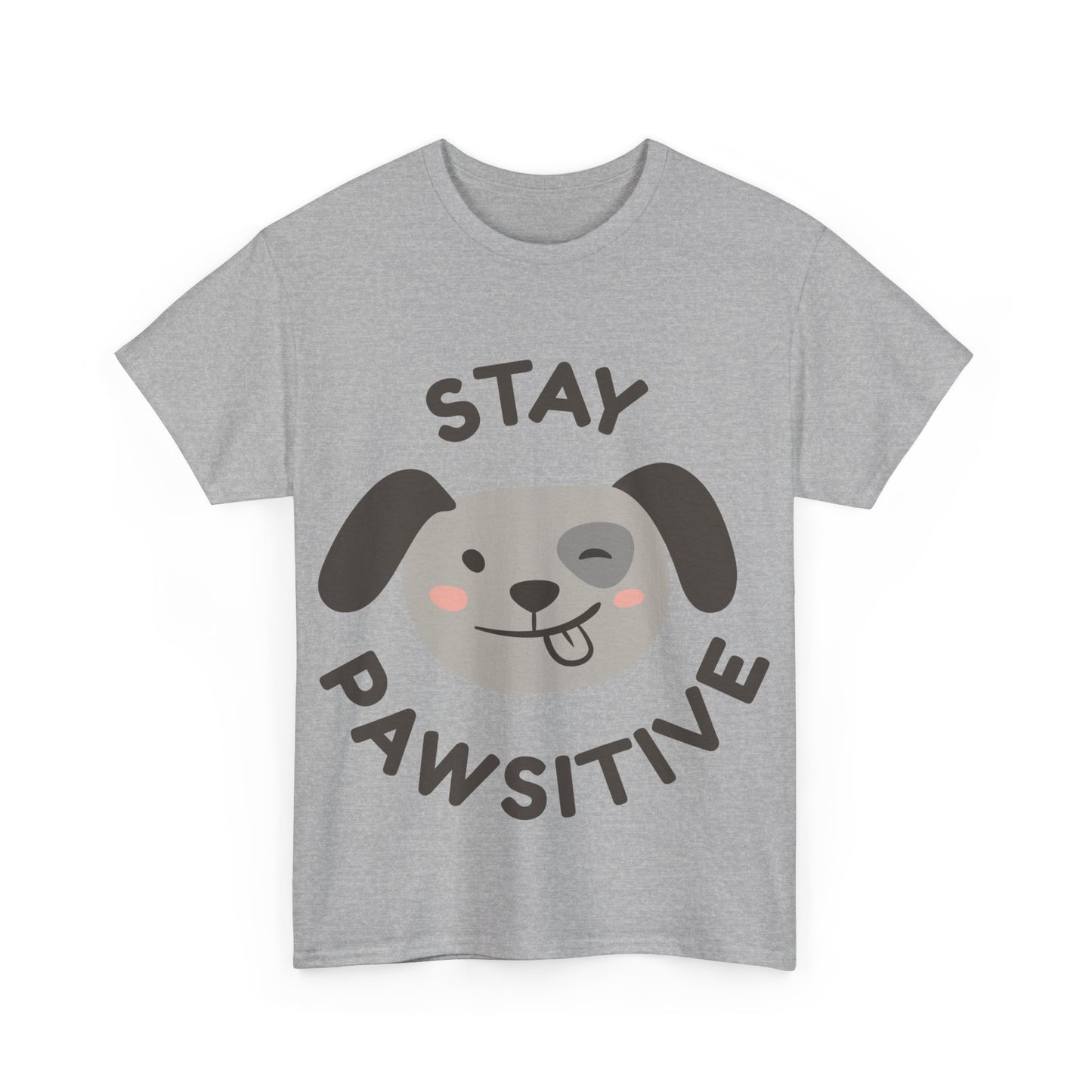 Unisex Heavy Cotton Tee | Stay Pawsitive