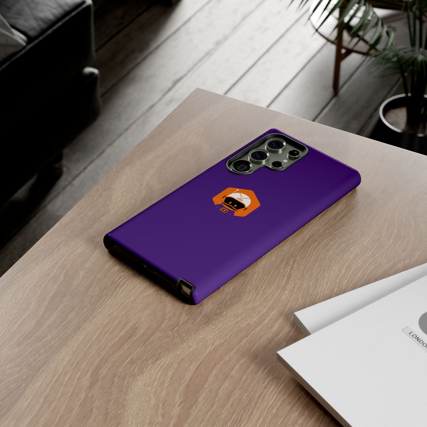 Tough Cases: Dual-Layer Durability in Bold Purple!