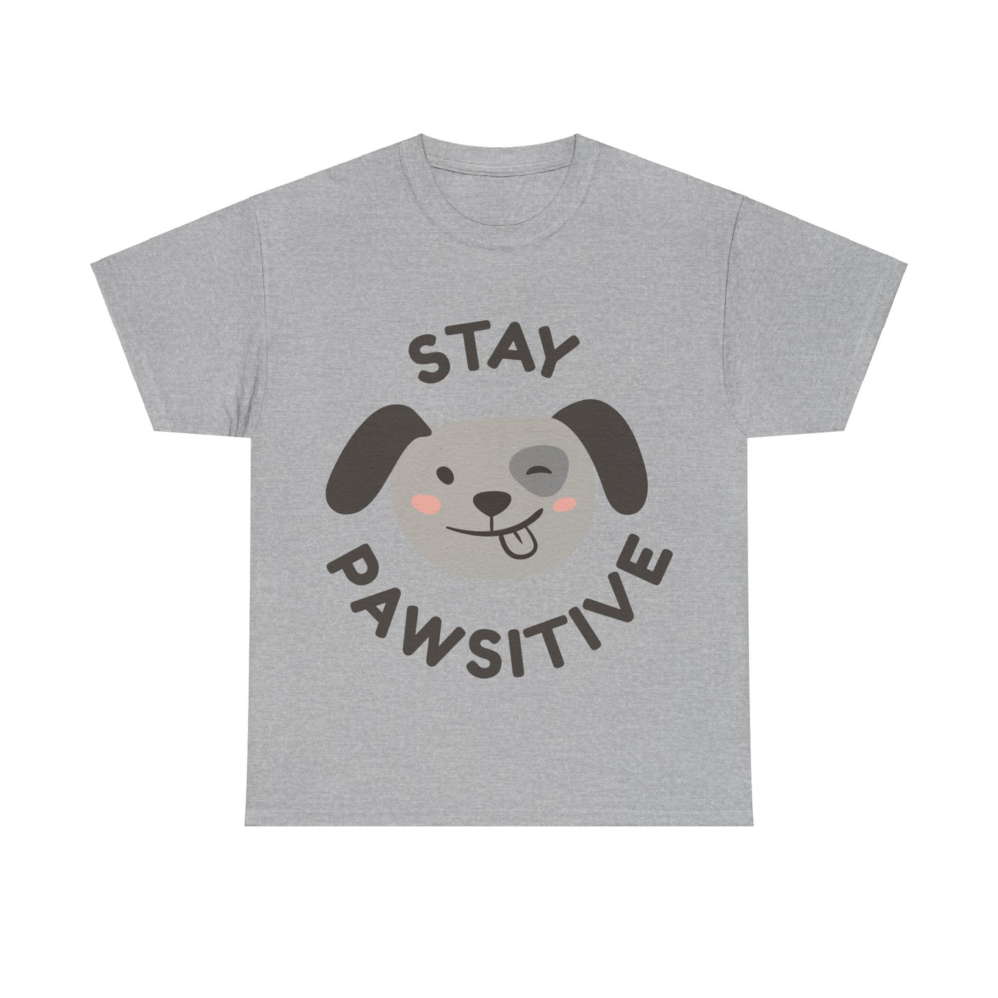 Unisex Heavy Cotton Tee | Stay Pawsitive