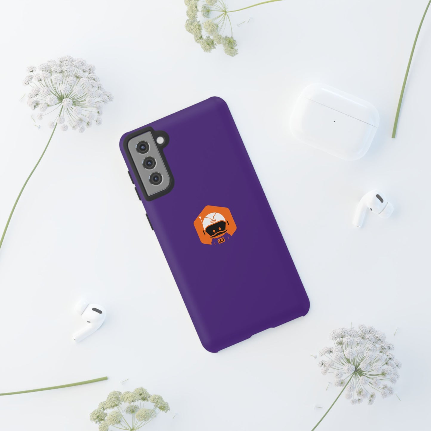 Tough Cases: Dual-Layer Durability in Bold Purple!