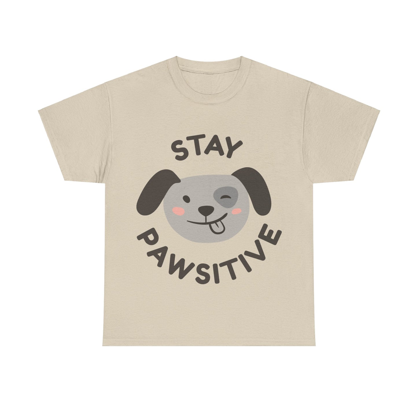 Unisex Heavy Cotton Tee | Stay Pawsitive