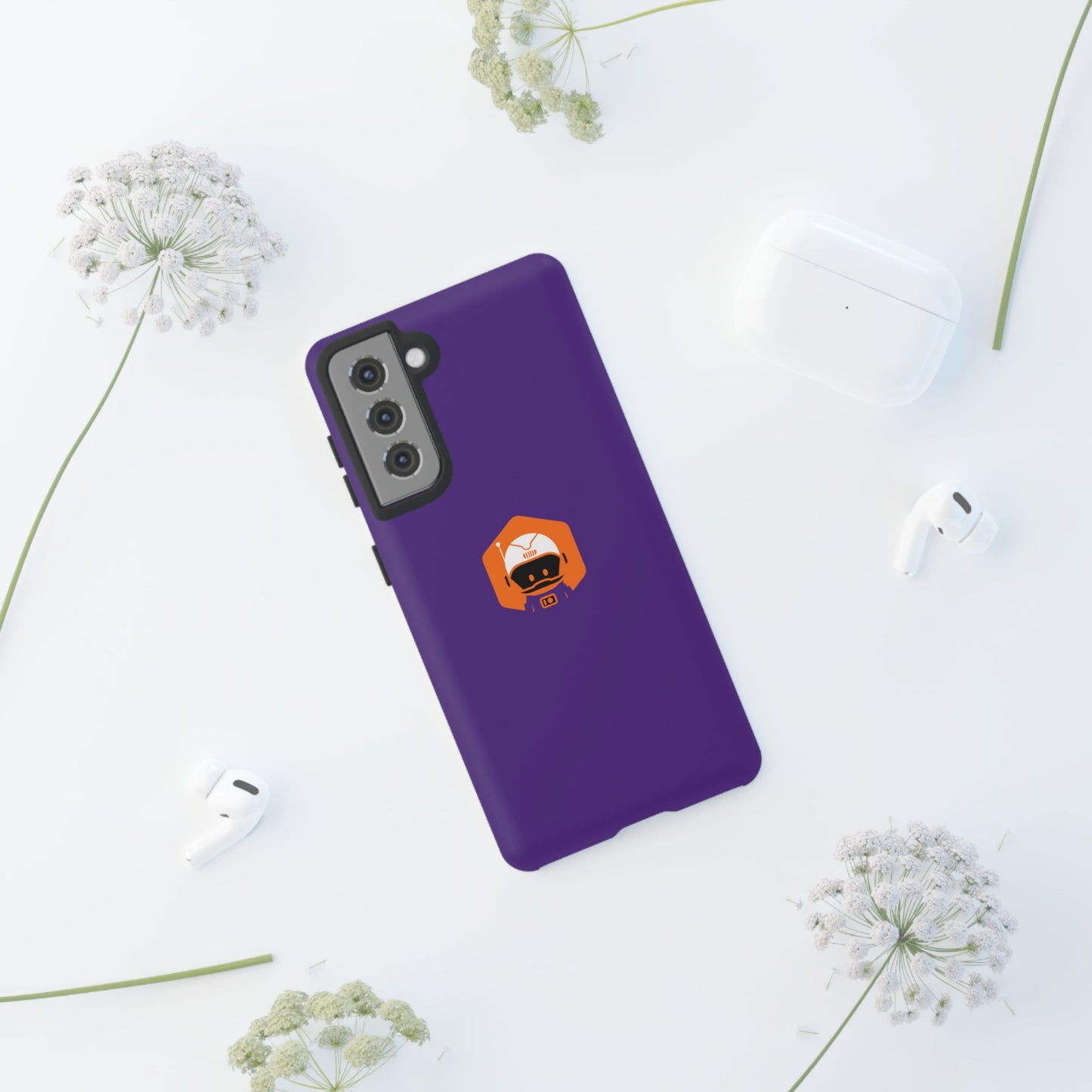 Tough Cases: Dual-Layer Durability in Bold Purple!