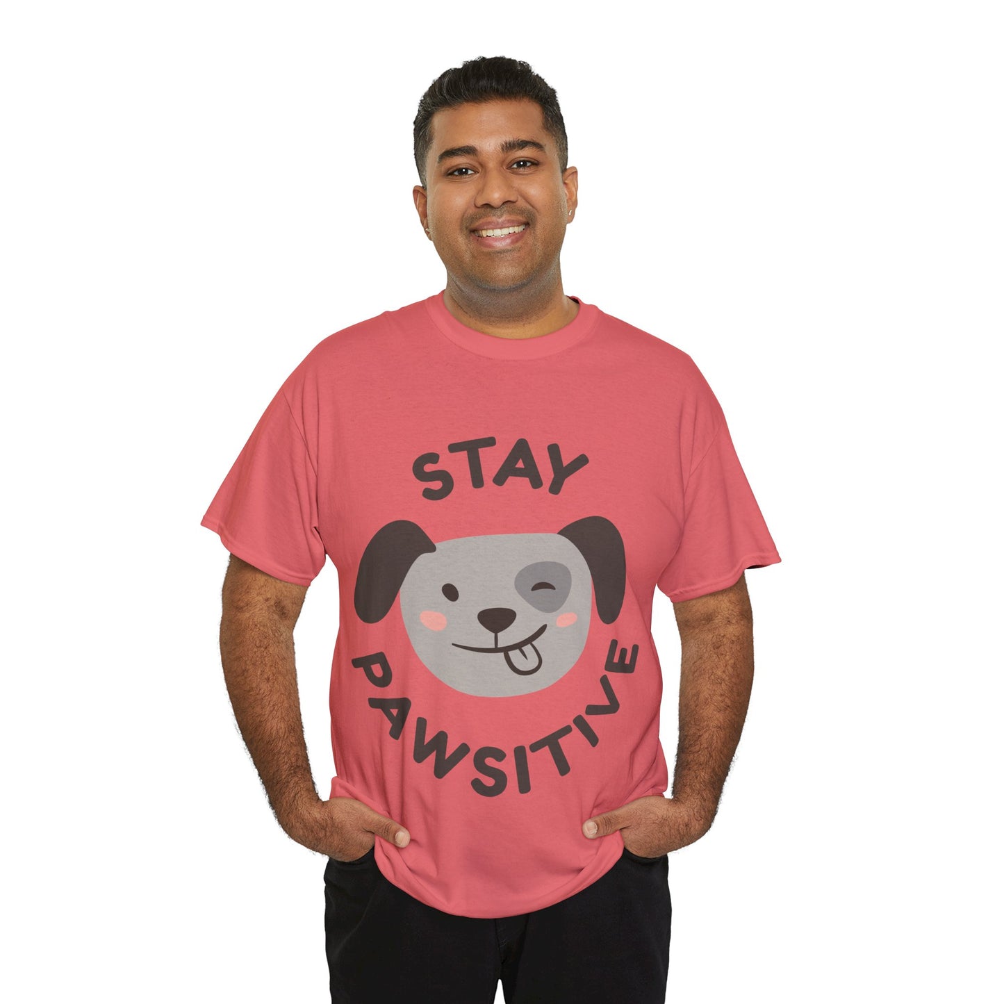 Unisex Heavy Cotton Tee | Stay Pawsitive