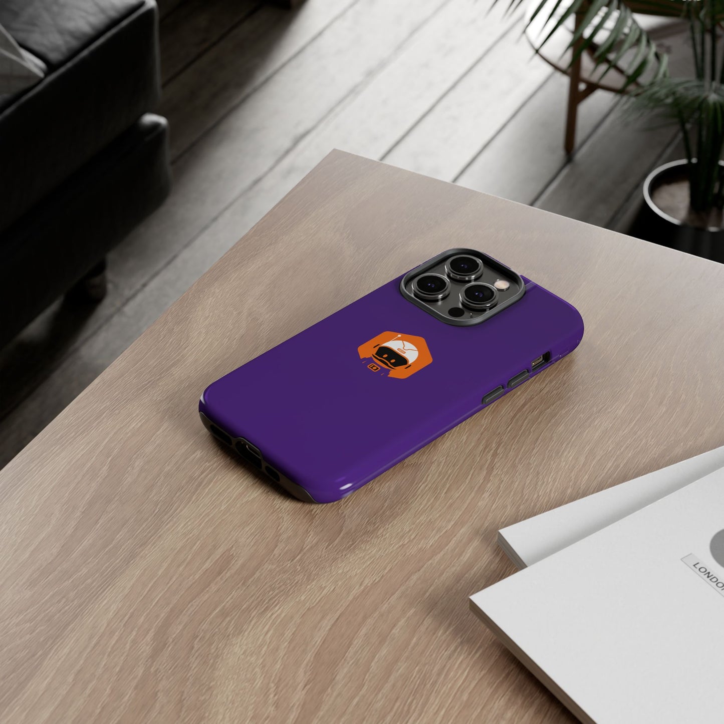 Tough Cases: Dual-Layer Durability in Bold Purple!