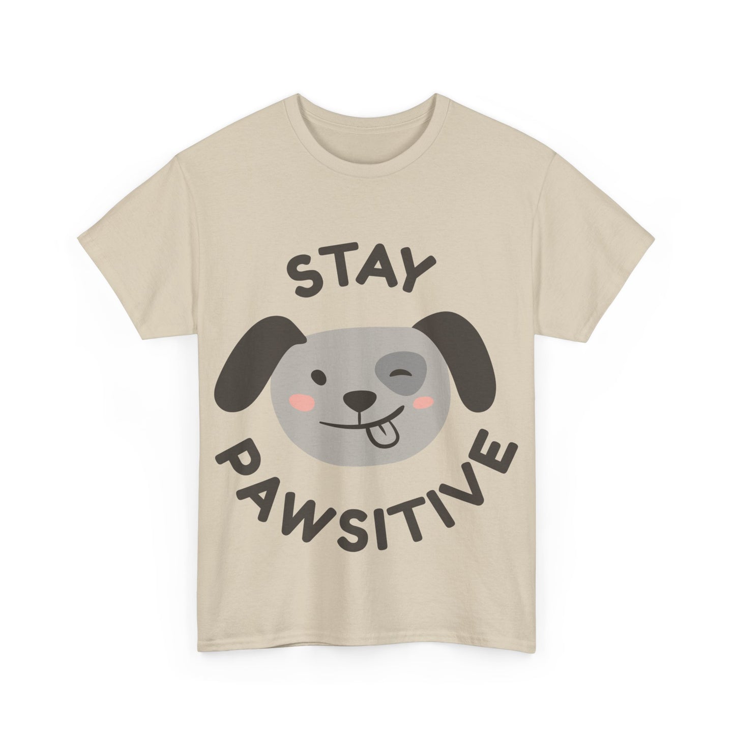 Unisex Heavy Cotton Tee | Stay Pawsitive