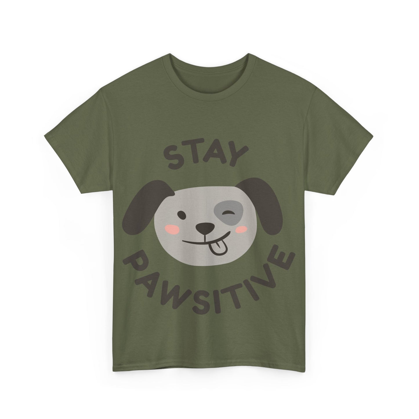 Unisex Heavy Cotton Tee | Stay Pawsitive