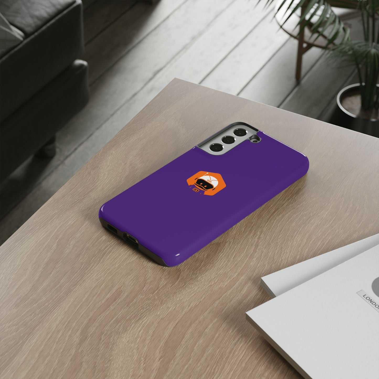 Tough Cases: Dual-Layer Durability in Bold Purple!