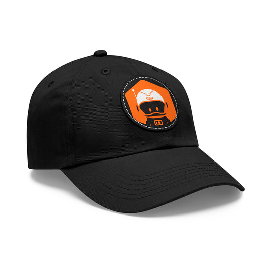 Dad Hat with Leather Patch (Round) - Astronaut