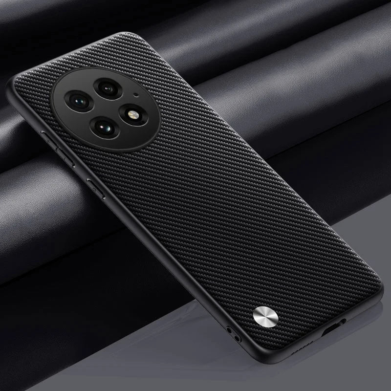 Luxury Matte PU Leather Case for OnePlus 13 – Shockproof, Anti-Fingerprint Back Cover