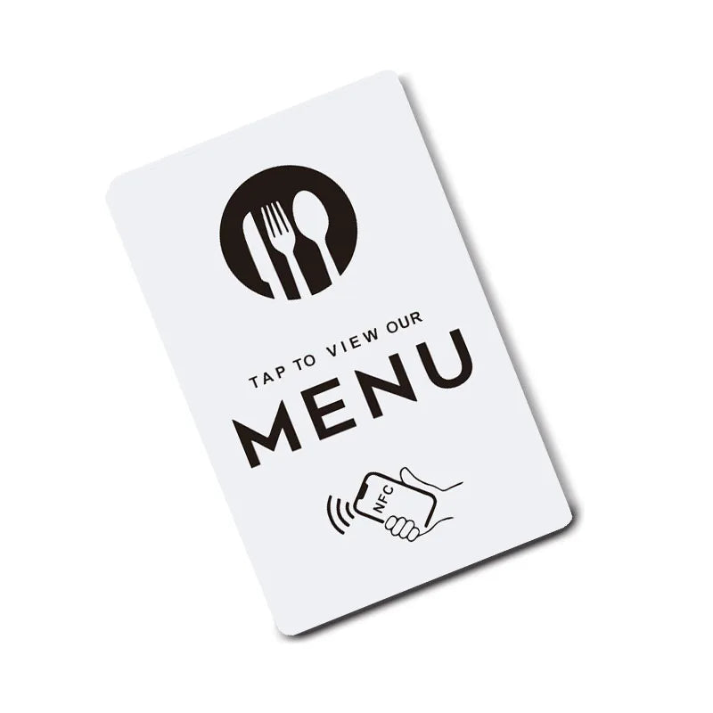 NFC Menu Card – Tap to Open Online Menu