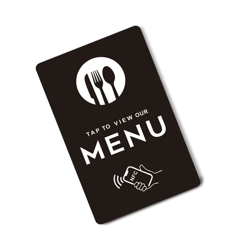 NFC Menu Card – Tap to Open Online Menu