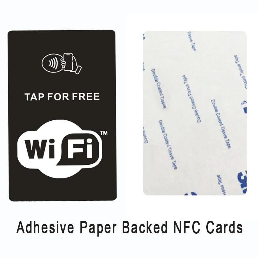 NFC Wi-Fi Share Card & Stand – One-Tap Guest Wi-Fi Access