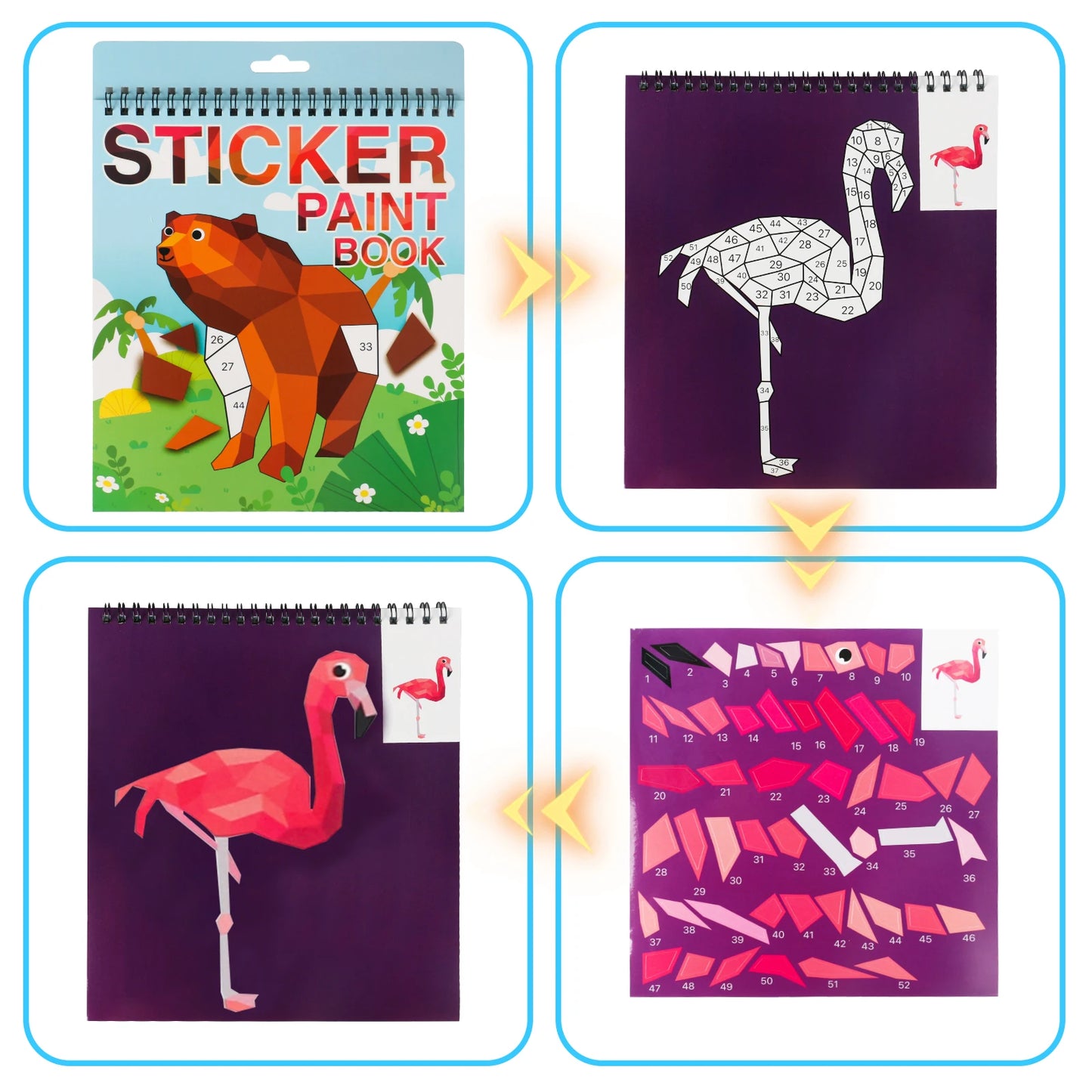 Paint by Sticker Book | Creative Sticker Art for Kids